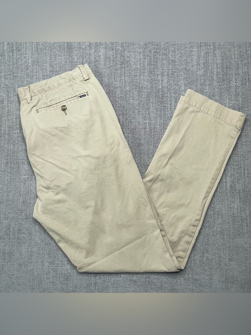 POLO Ralph Lauren Pants Mens 35x32 Chino Stretch Slim Fit Khaki